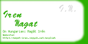 iren magat business card