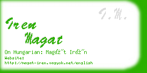 iren magat business card